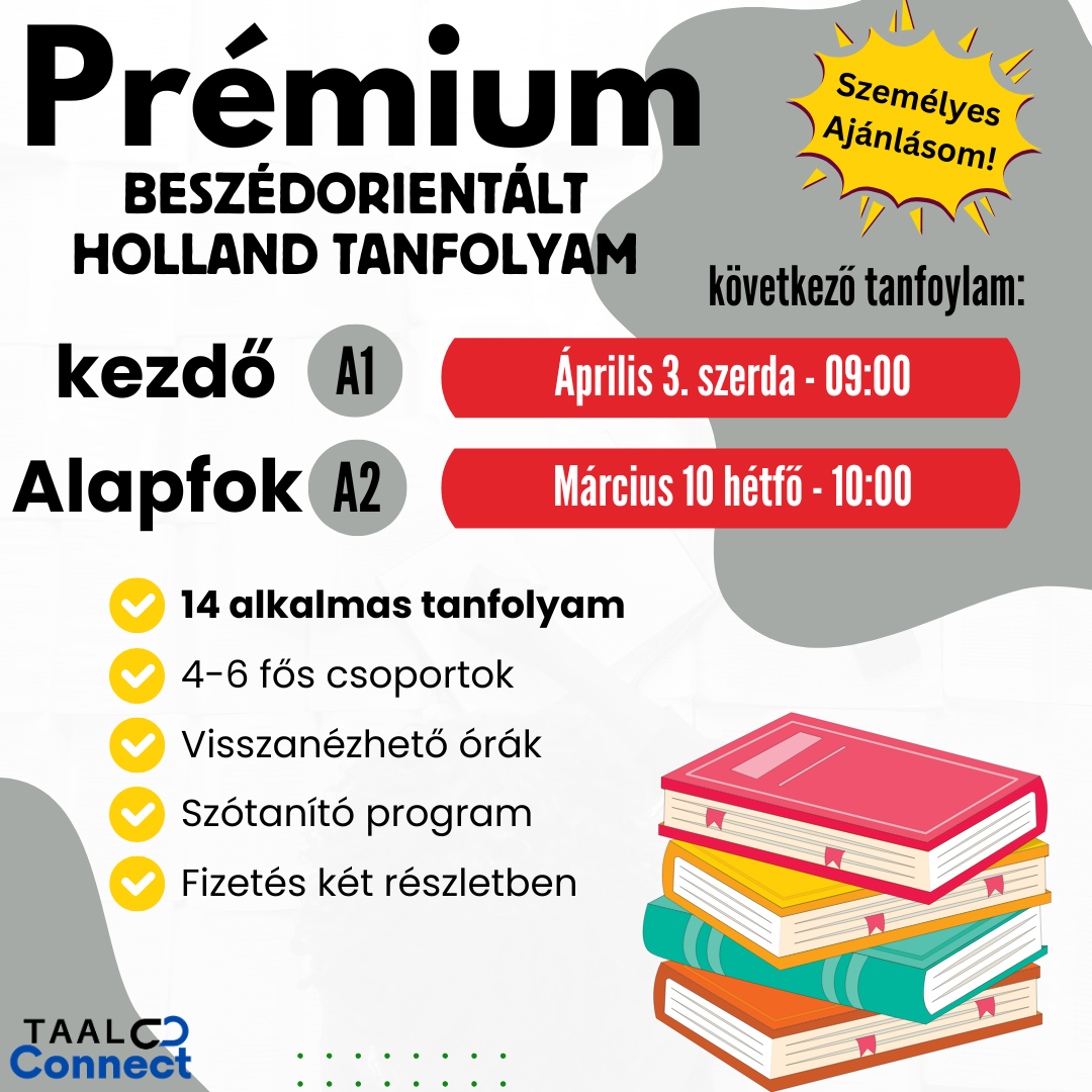 Prémium beszédorientált tanfolyam: Alapfok (A1-A2)