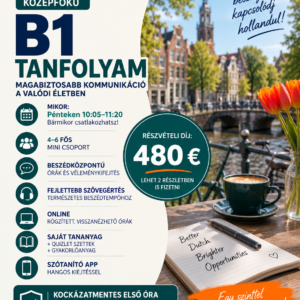 B1 holland tanfolyam (középfok) - Péntek délelőtt
